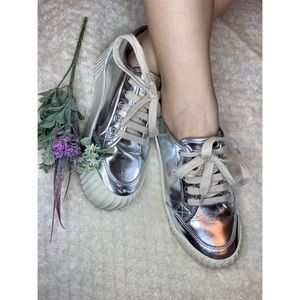 Marc by Marc Jacobs Platform Silver Cute Kicks